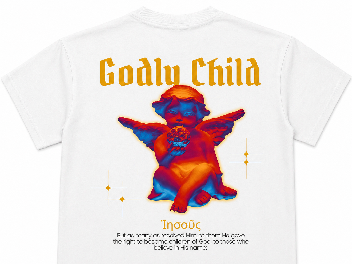 Godly Child Unisex Drop Shoulder Crop T-Shirt