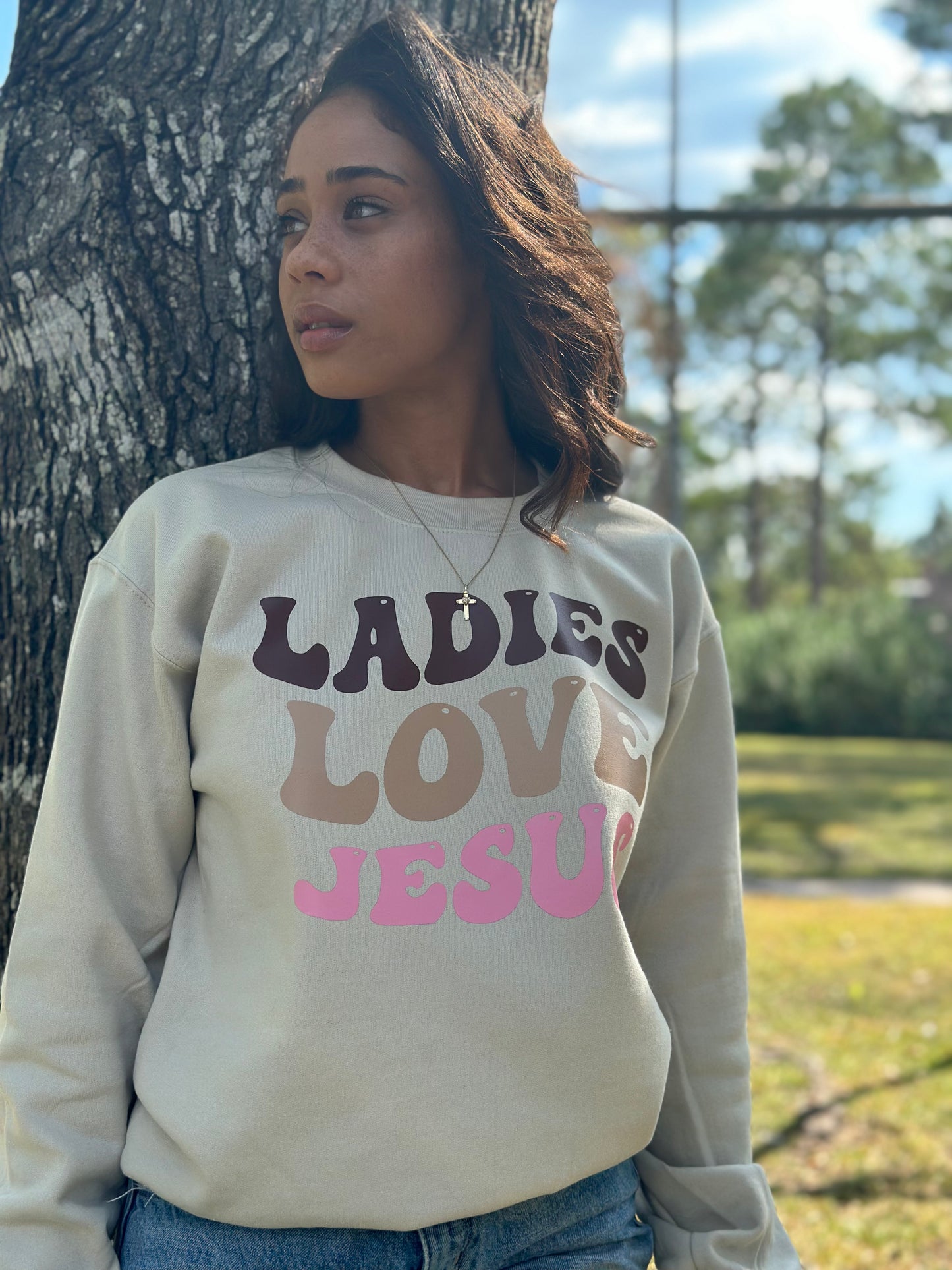 Ladies Love Jesus Crew Neck