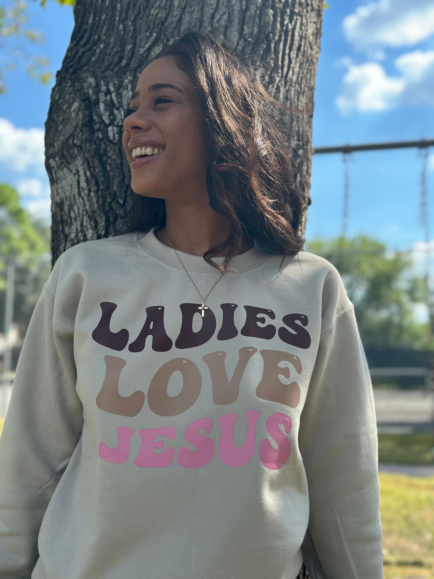 Ladies Love Jesus Crew Neck